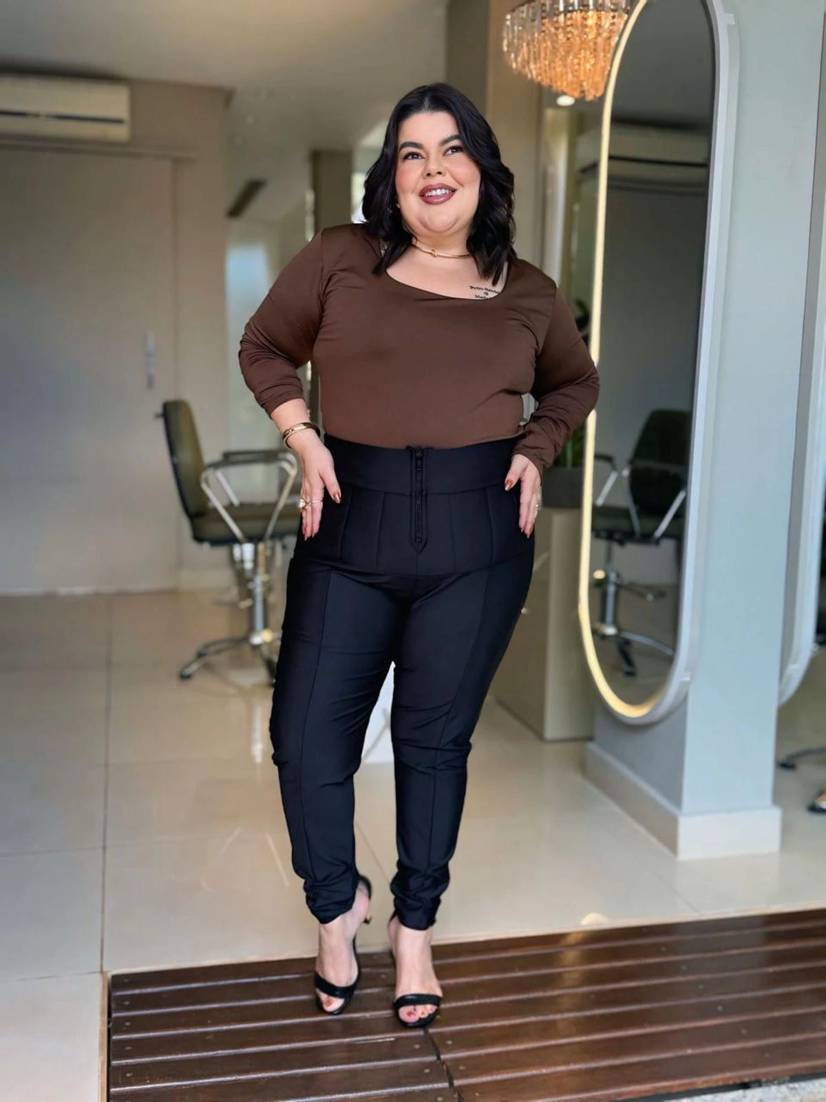 Calça Lipo Super Power Modeladora Cintura - Alta Compressão