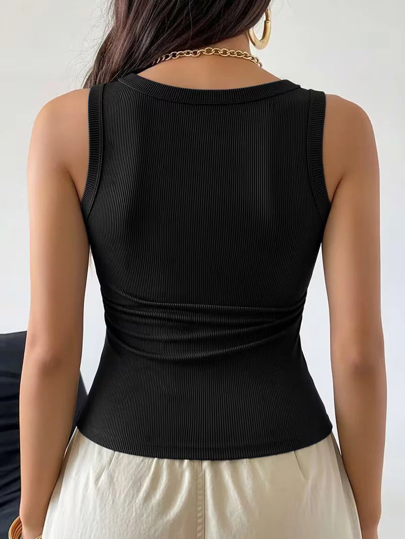Regata Nina com Sutiã Embutido Canelada [Compre 1 Leve 3]